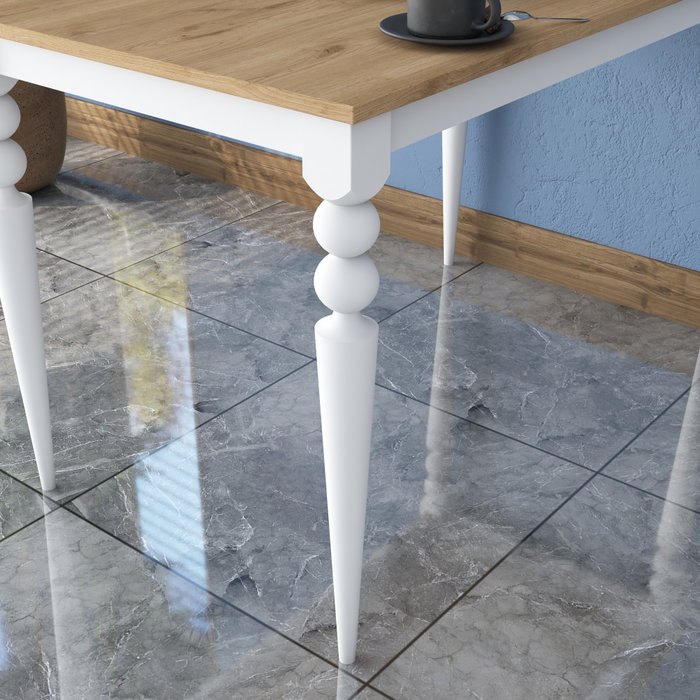 Hanah Home Mesa de Comedor JA104 - 2598 Nogal y Blanco Hanah Home Mesa de Comedor JA104 - 2598 Nogal y Blanco